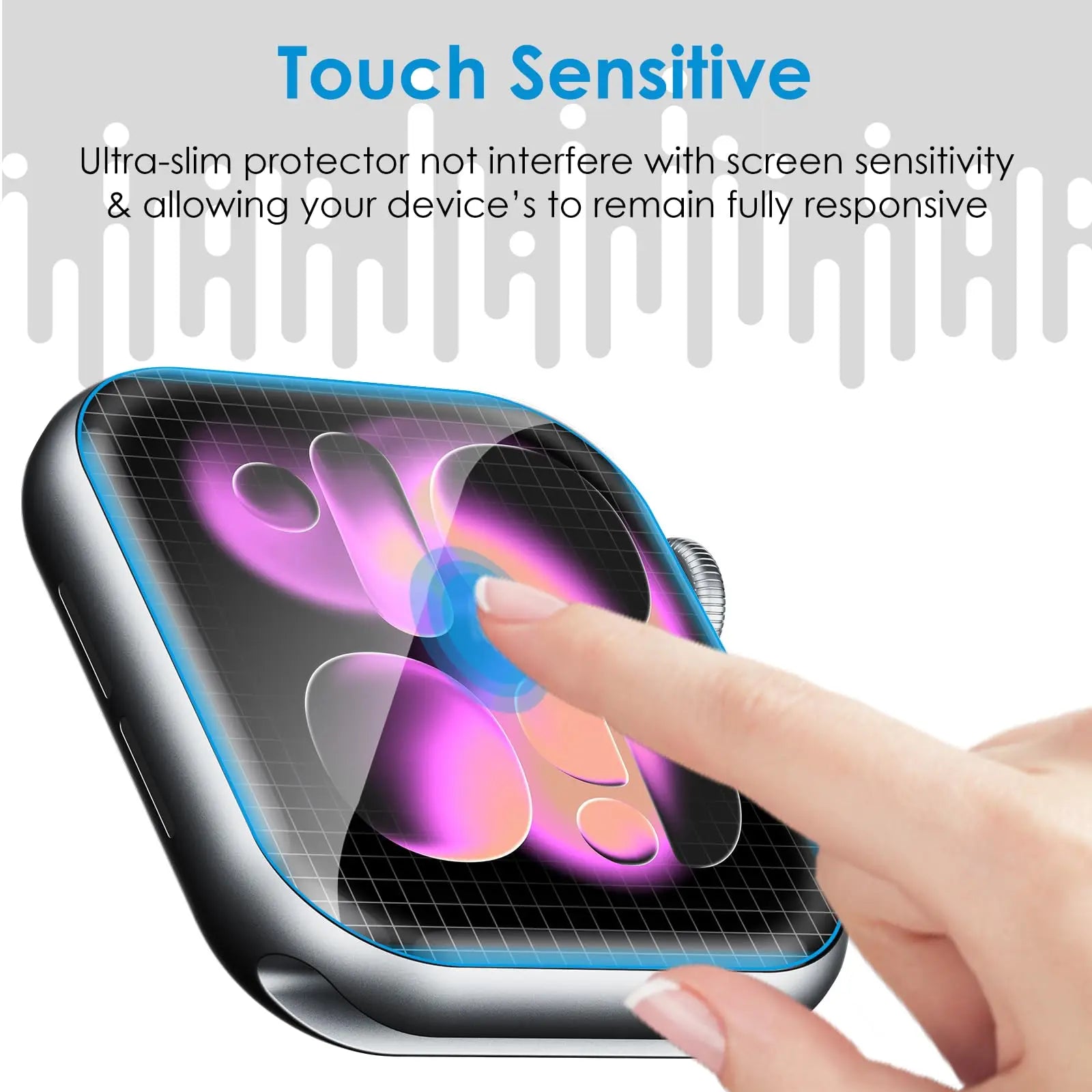 Película Protetora Apple Watch Series 11/10 TPU Flexível Anti-Arranhado HD