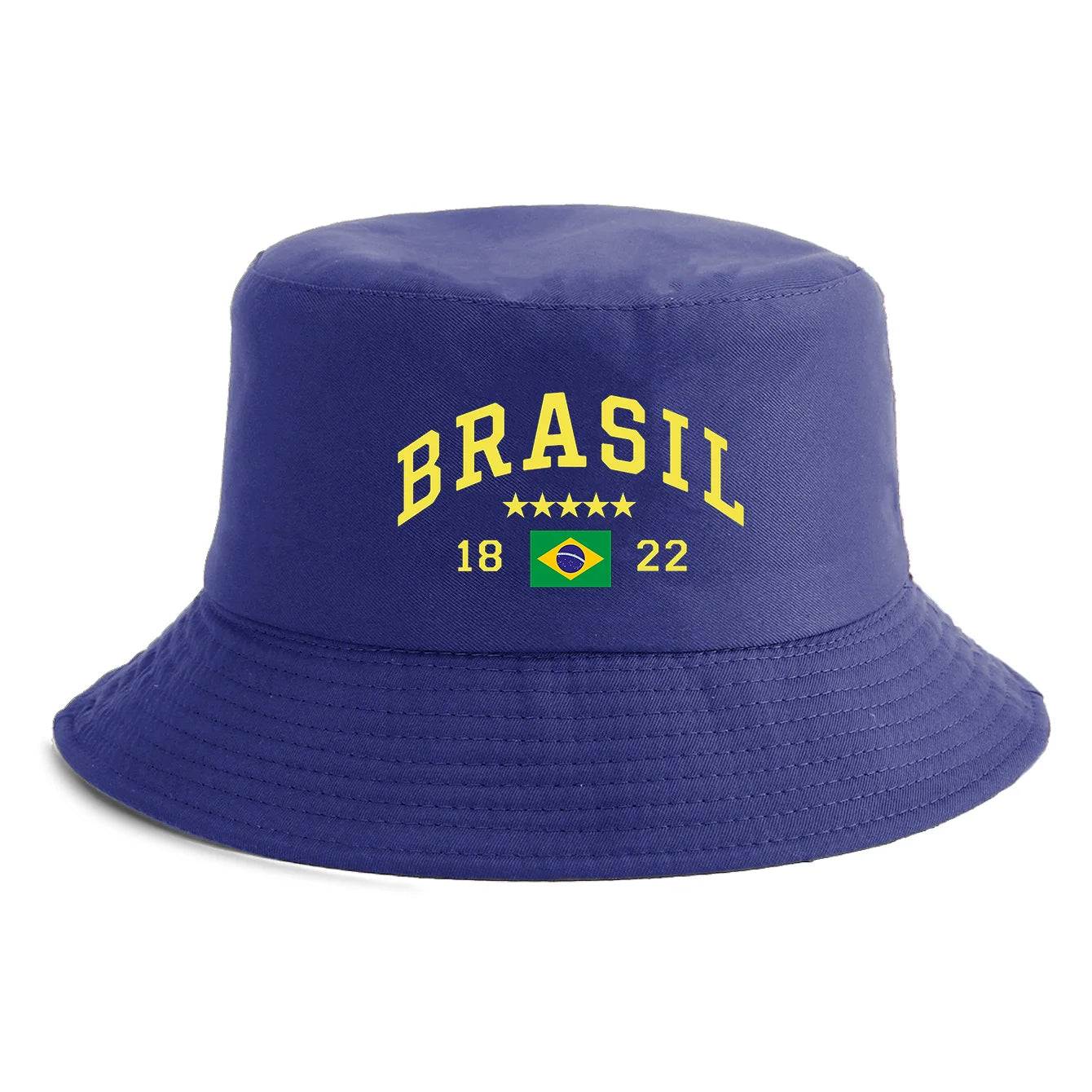 Chapéu Bucket Hat Reversível Bandeira do Brasil