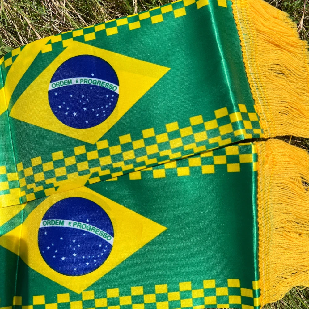 Cachecol Personalizado Bandeira do Brasil 14x130cm
