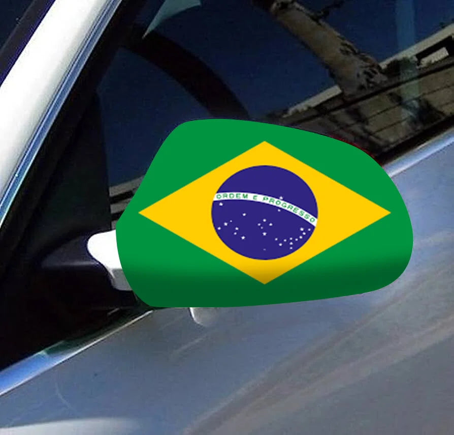 Kit 2 Capas de Retrovisor Bandeira do Brasil – Tamanho Único