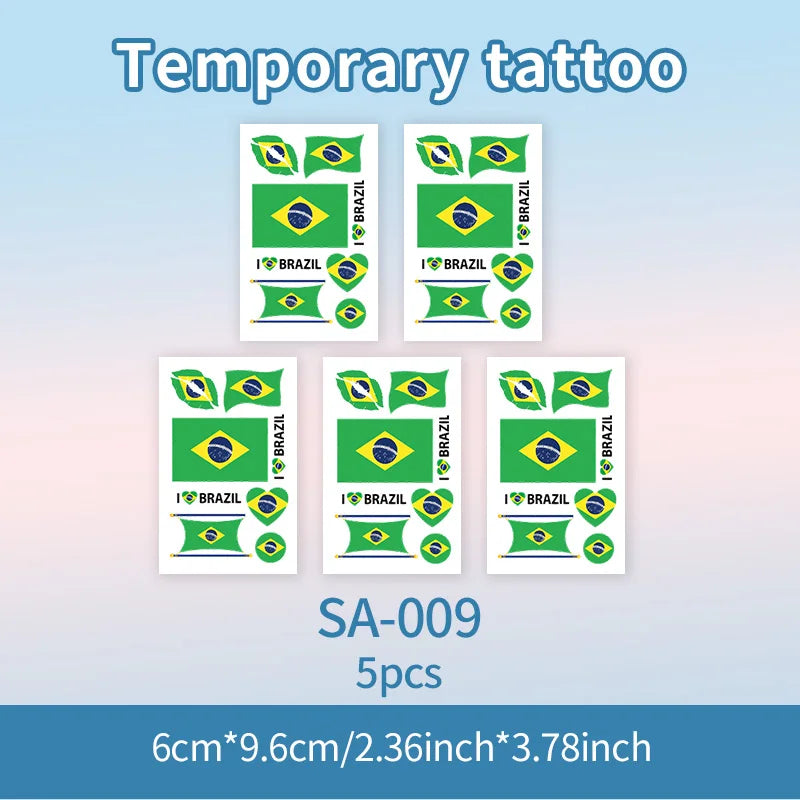 Tatuagem Temporária Bandeira do Brasil – À Prova d’água