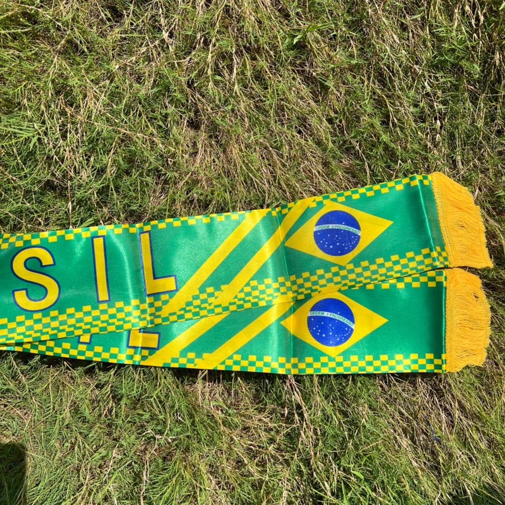 Cachecol Personalizado Bandeira do Brasil 14x130cm