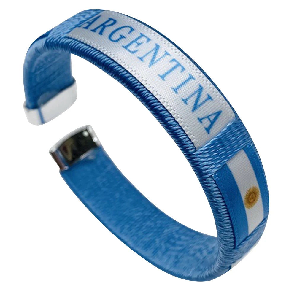 Pulseira Bandeira Brasil / Argentina – 65mm