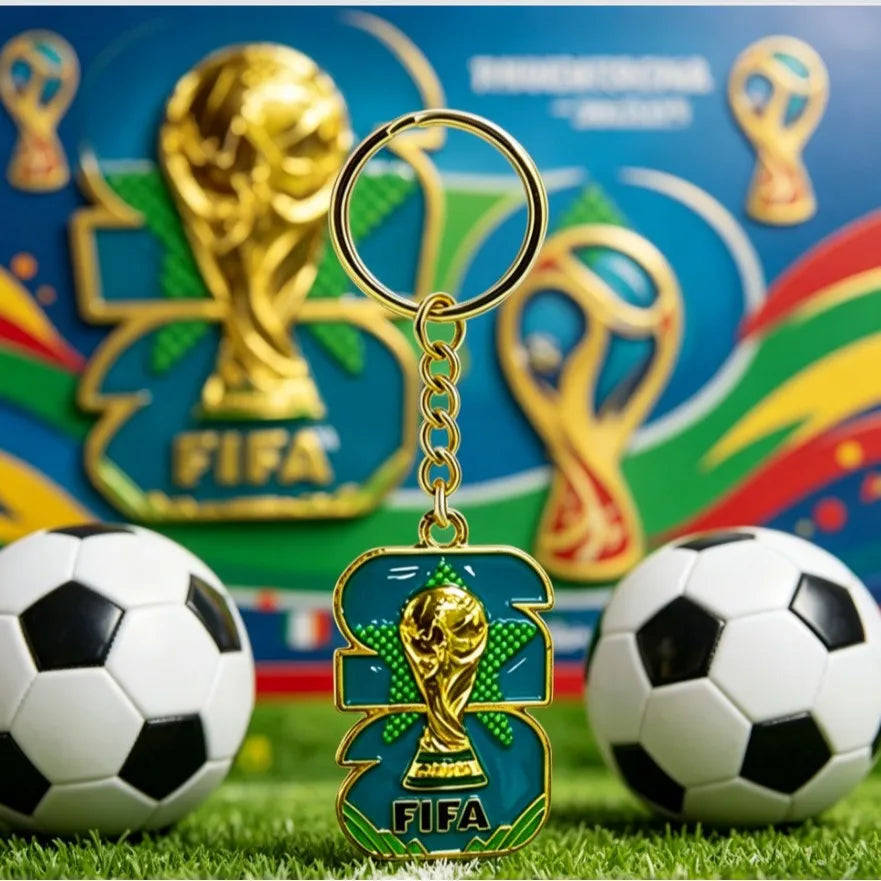 Chaveiro Esmalte FIFA World Cup 2026 – Souvenir Futebol
