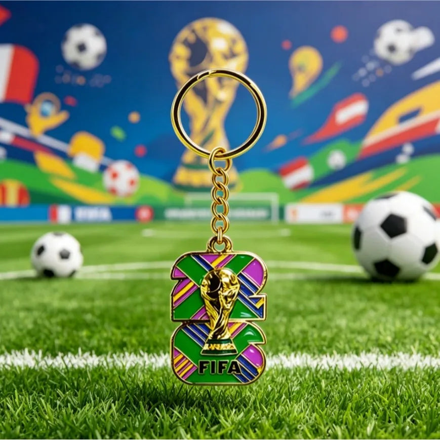 Chaveiro Esmalte FIFA World Cup 2026 – Souvenir Futebol