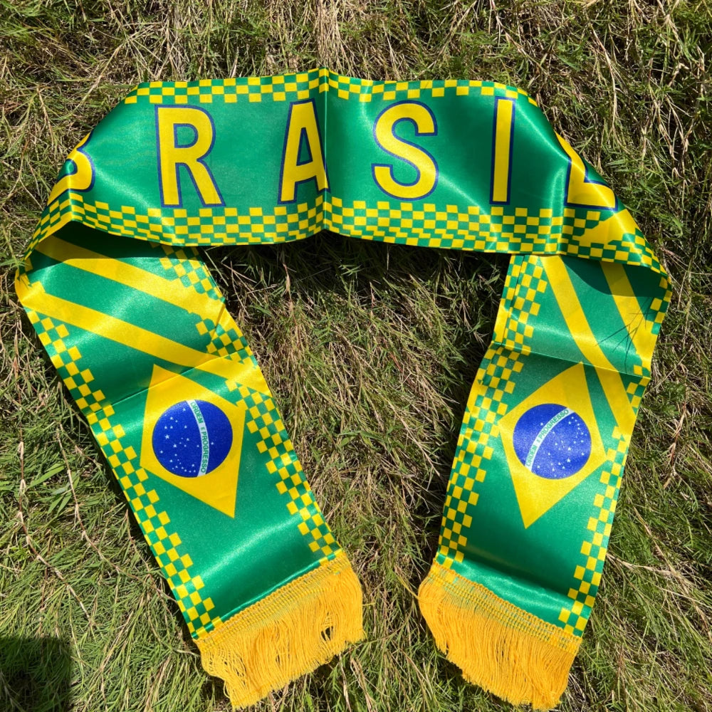 Cachecol Personalizado Bandeira do Brasil 14x130cm