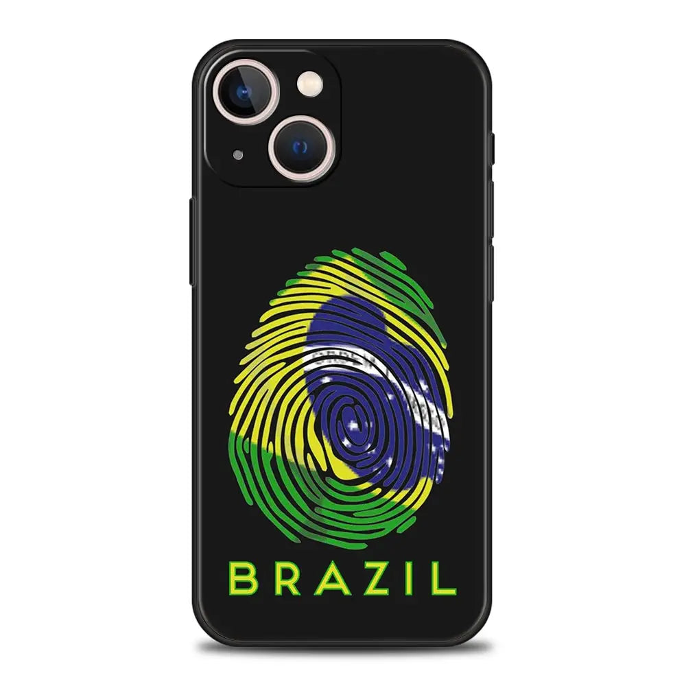 Phone Case Bandeira do Brasil – iPhone 7 ao 17
