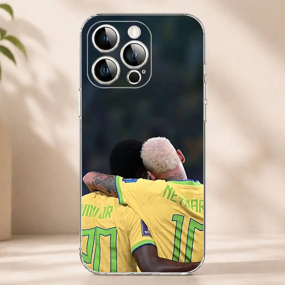 Capa Transparente Seleção Brasil – iPhone 11 ao 17