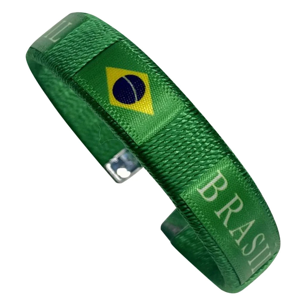 Pulseira Bandeira Brasil / Argentina – 65mm