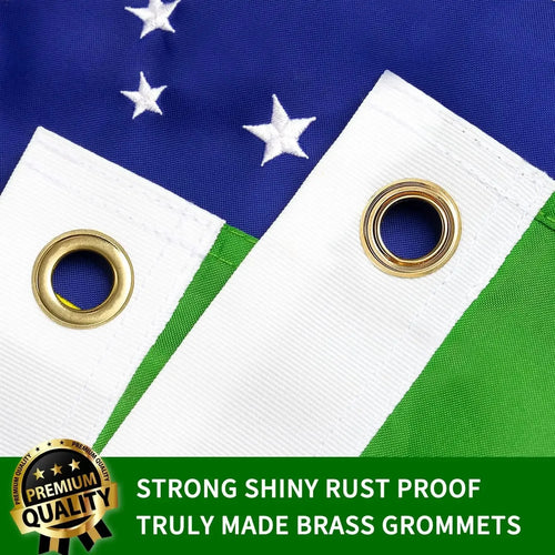 Bandeira do Brasil 3x5 Pés – Nylon Bordado Premium à Prova d'Água