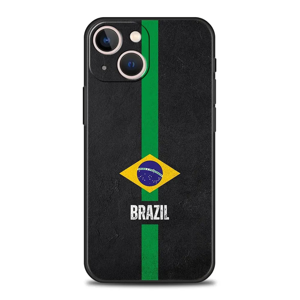 Phone Case Bandeira do Brasil – iPhone 7 ao 17