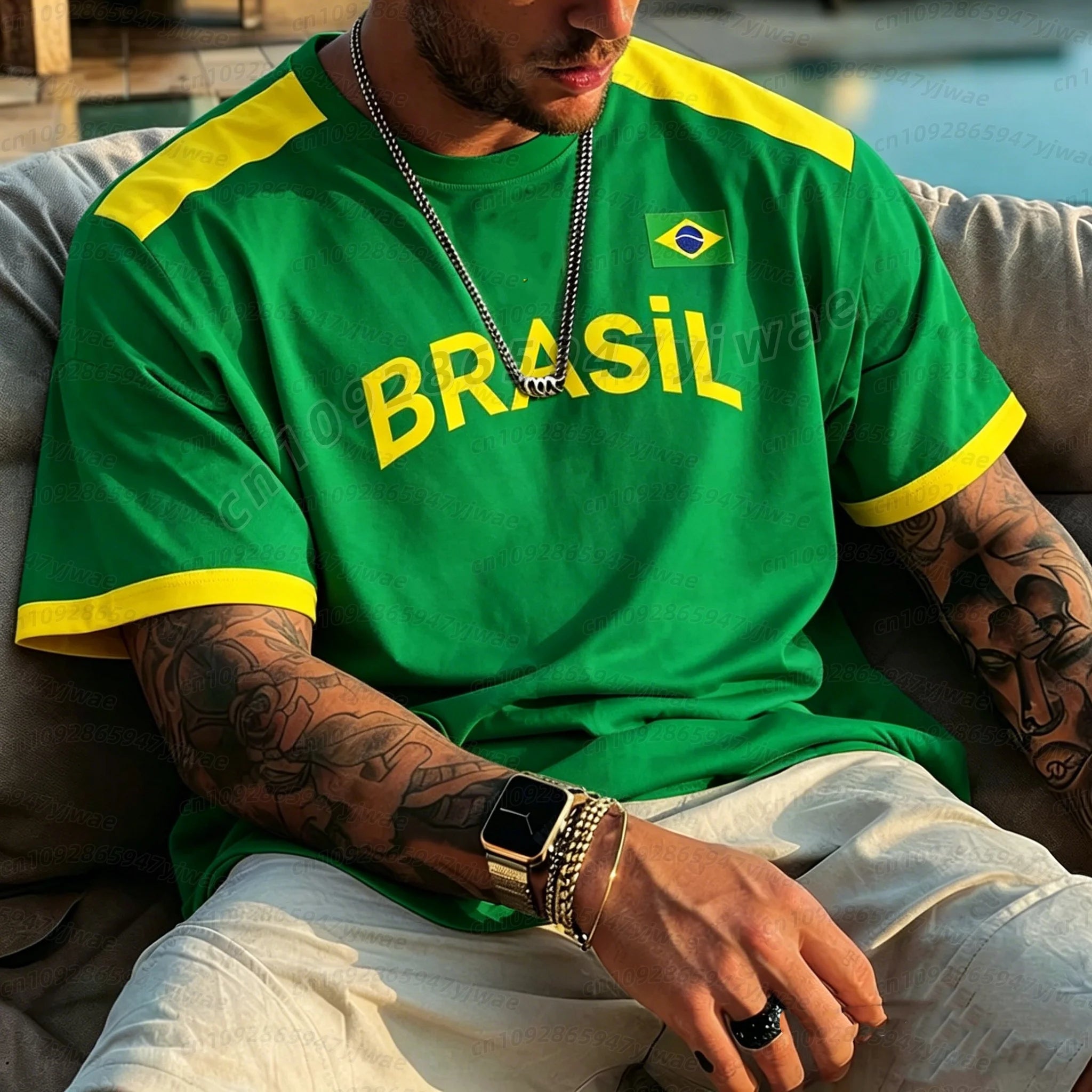 Camiseta Bandeira do Brasil 2026 – Masculina e Feminina