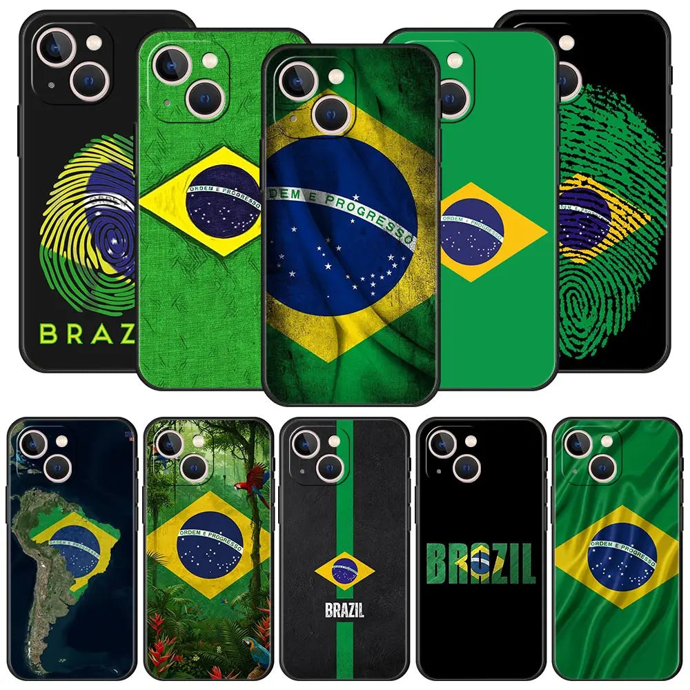Phone Case Bandeira do Brasil – iPhone 7 ao 17