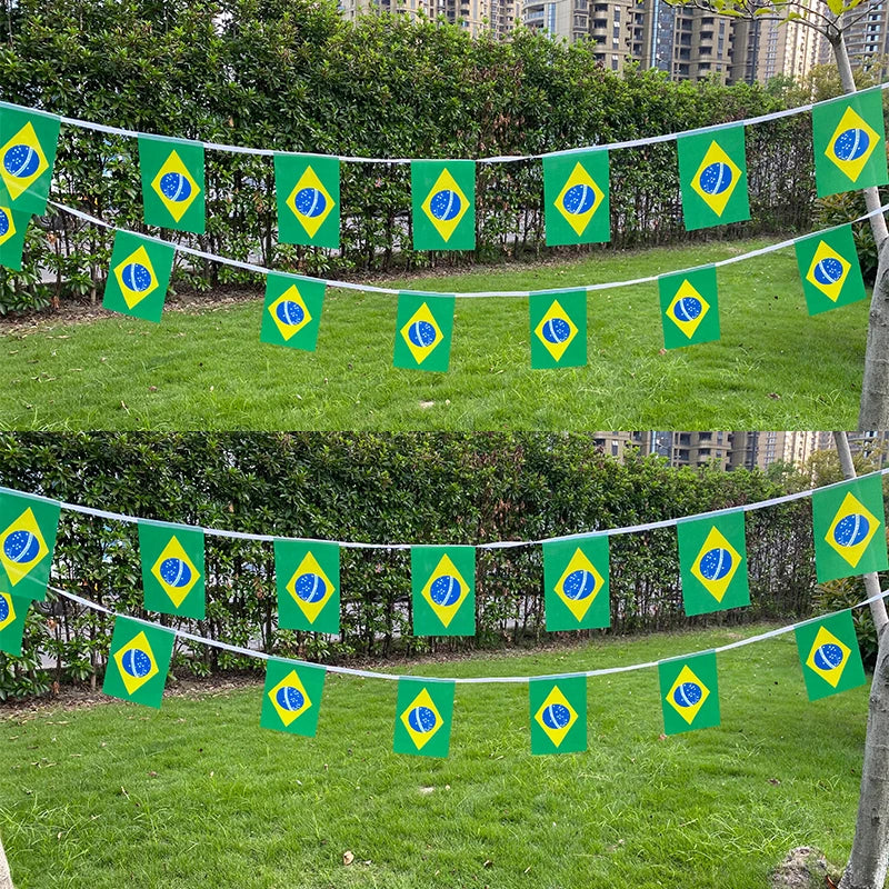 Kit 20 Bandeirinhas do Brasil – Decoração para Festas