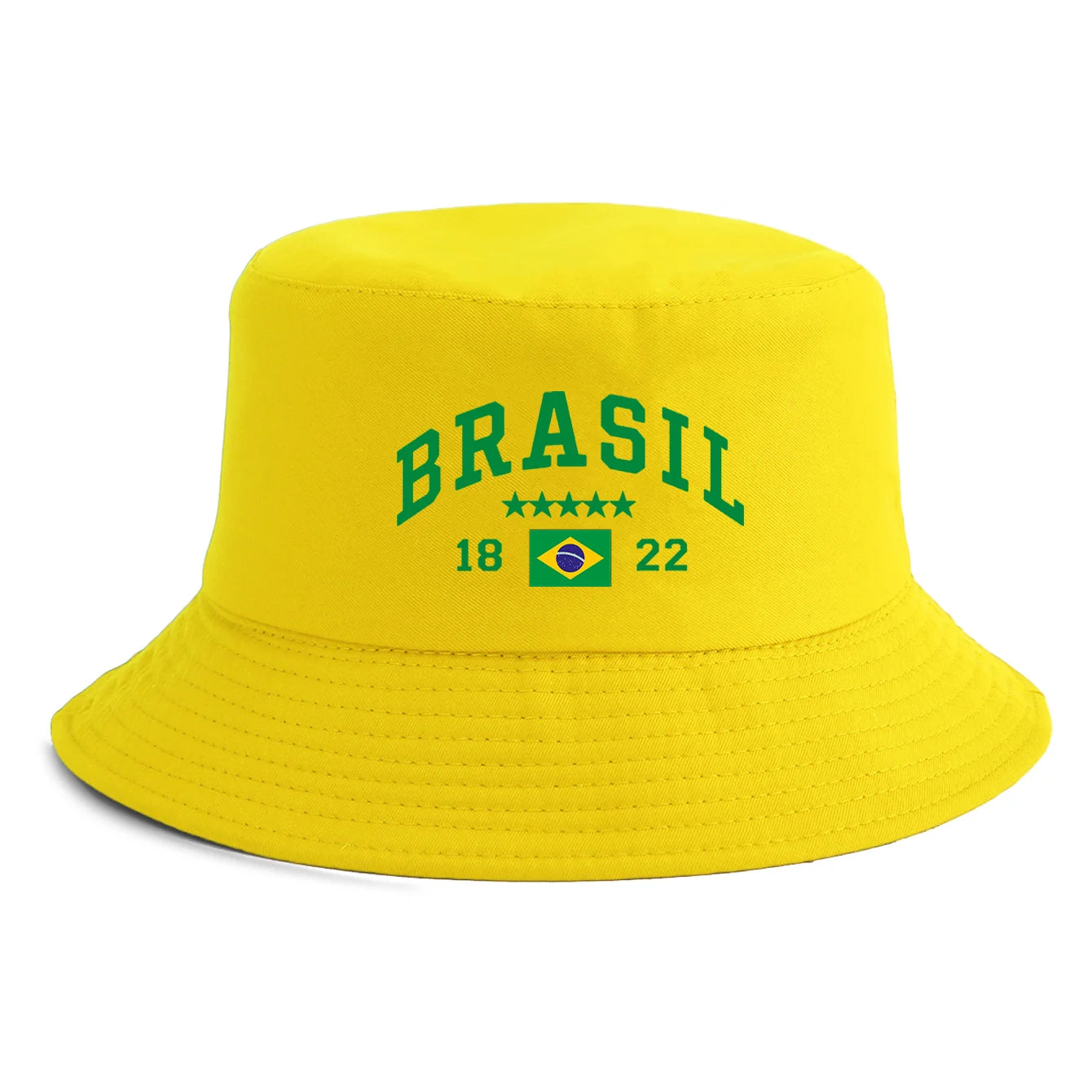 Chapéu Bucket Hat Reversível Bandeira do Brasil