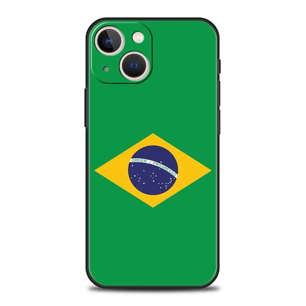 Phone Case Bandeira do Brasil – iPhone 7 ao 17