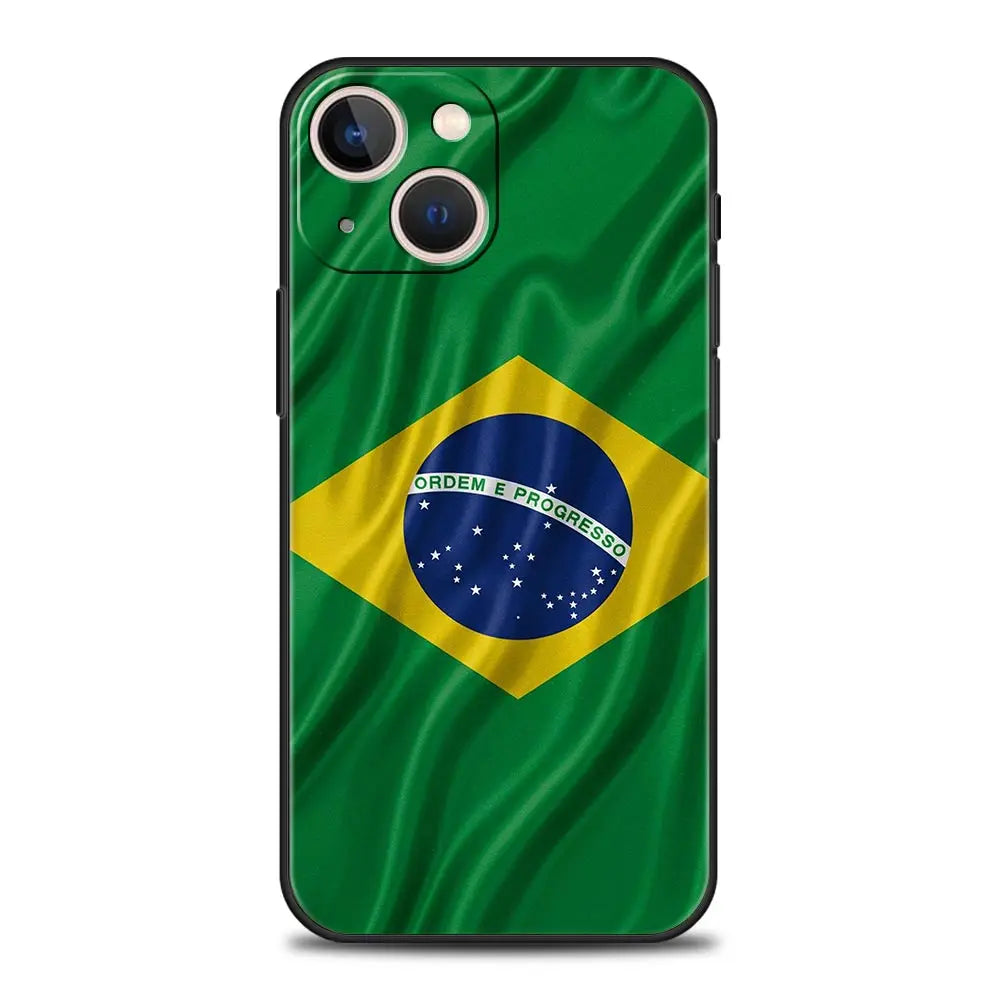 Phone Case Bandeira do Brasil – iPhone 7 ao 17