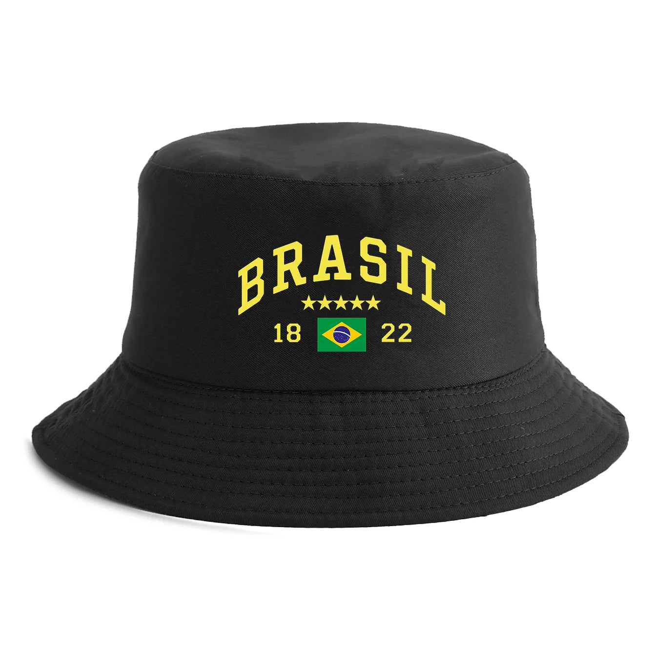 Chapéu Bucket Hat Reversível Bandeira do Brasil