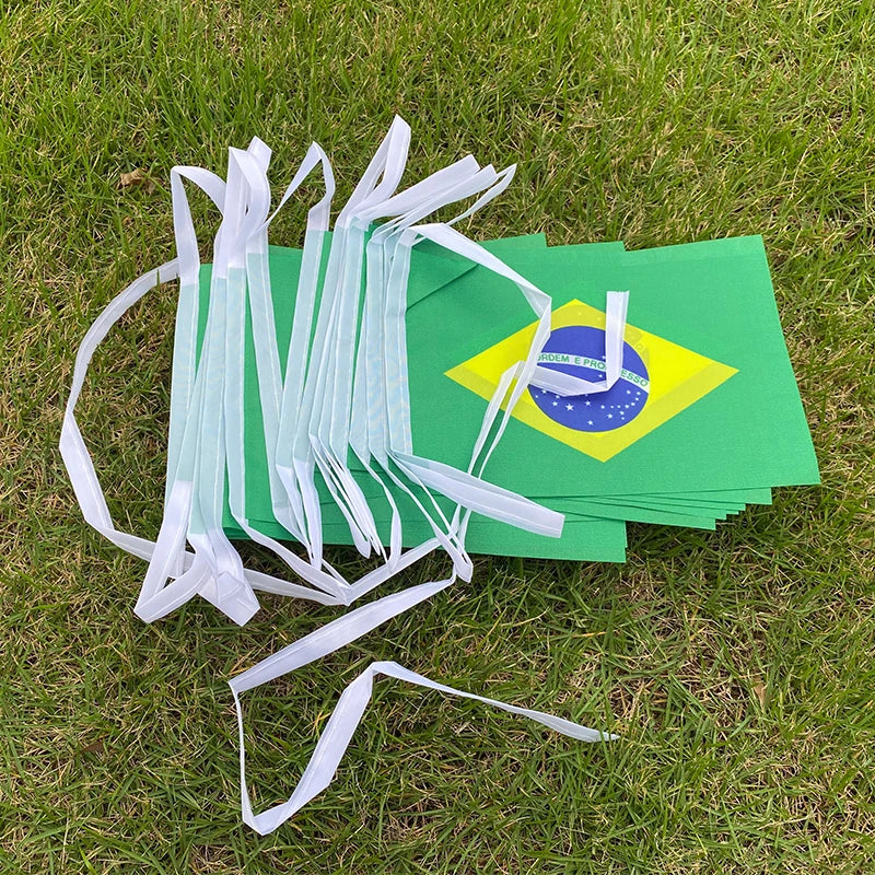 Kit 20 Bandeirinhas do Brasil – Decoração para Festas