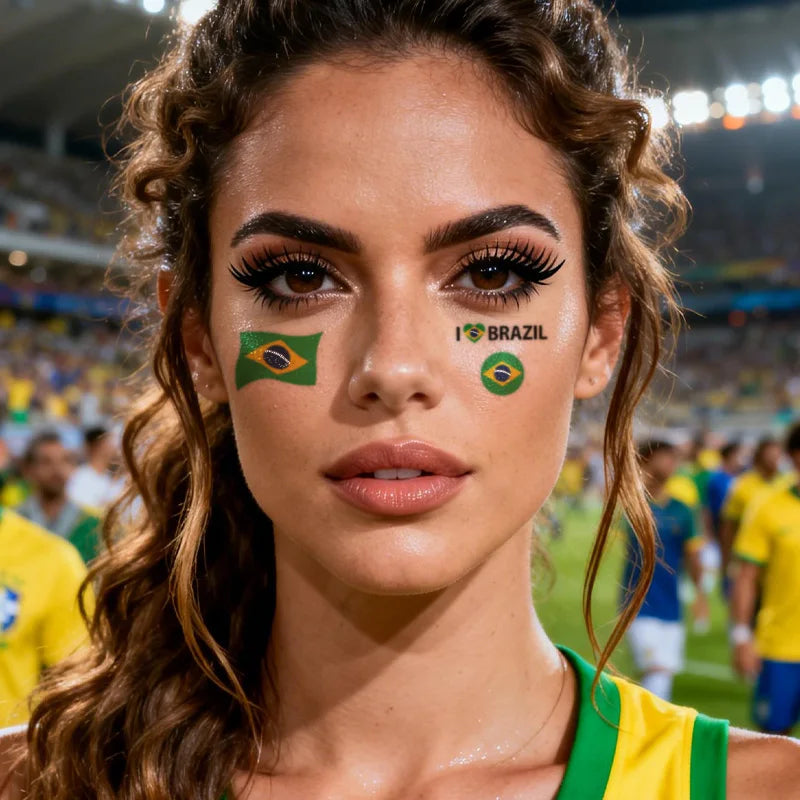 Tatuagem Temporária Bandeira do Brasil – À Prova d’água