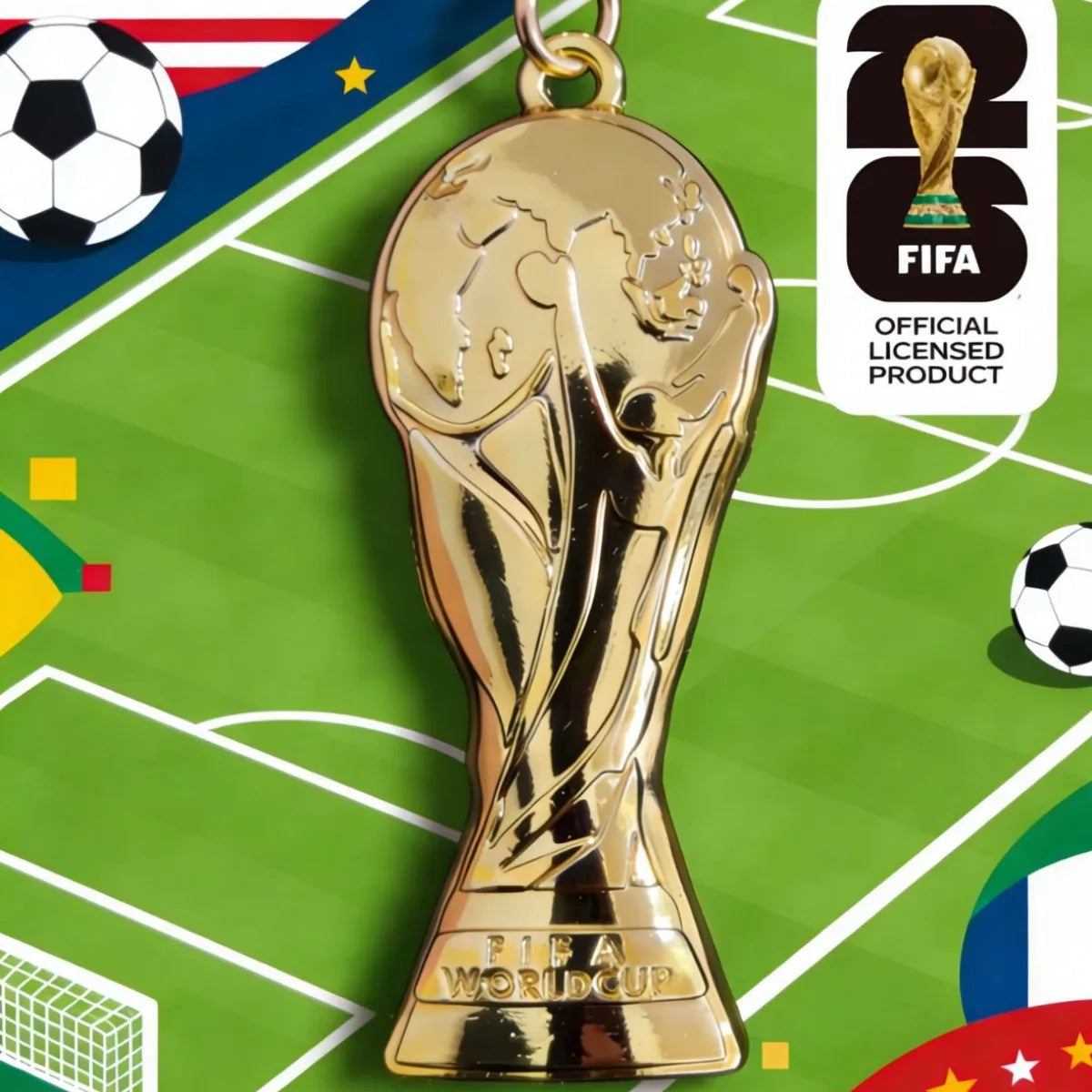 Chaveiro Esmalte FIFA World Cup 2026 – Souvenir Futebol