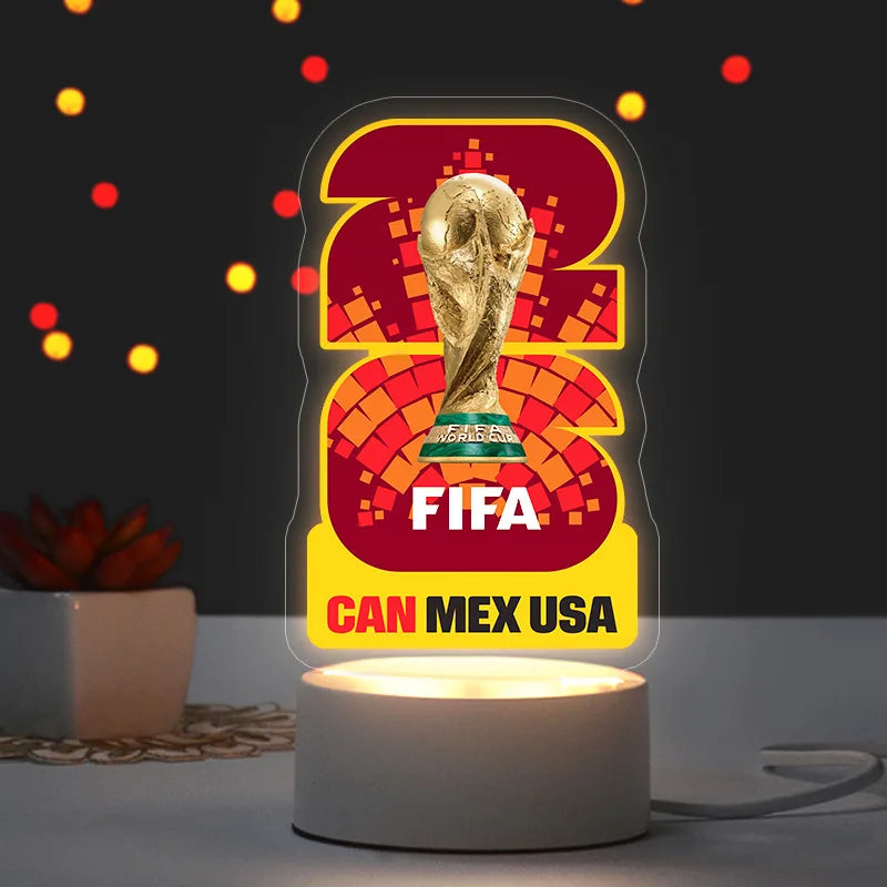 Luminária LED  FIFA 2026 – Decoração Futebol