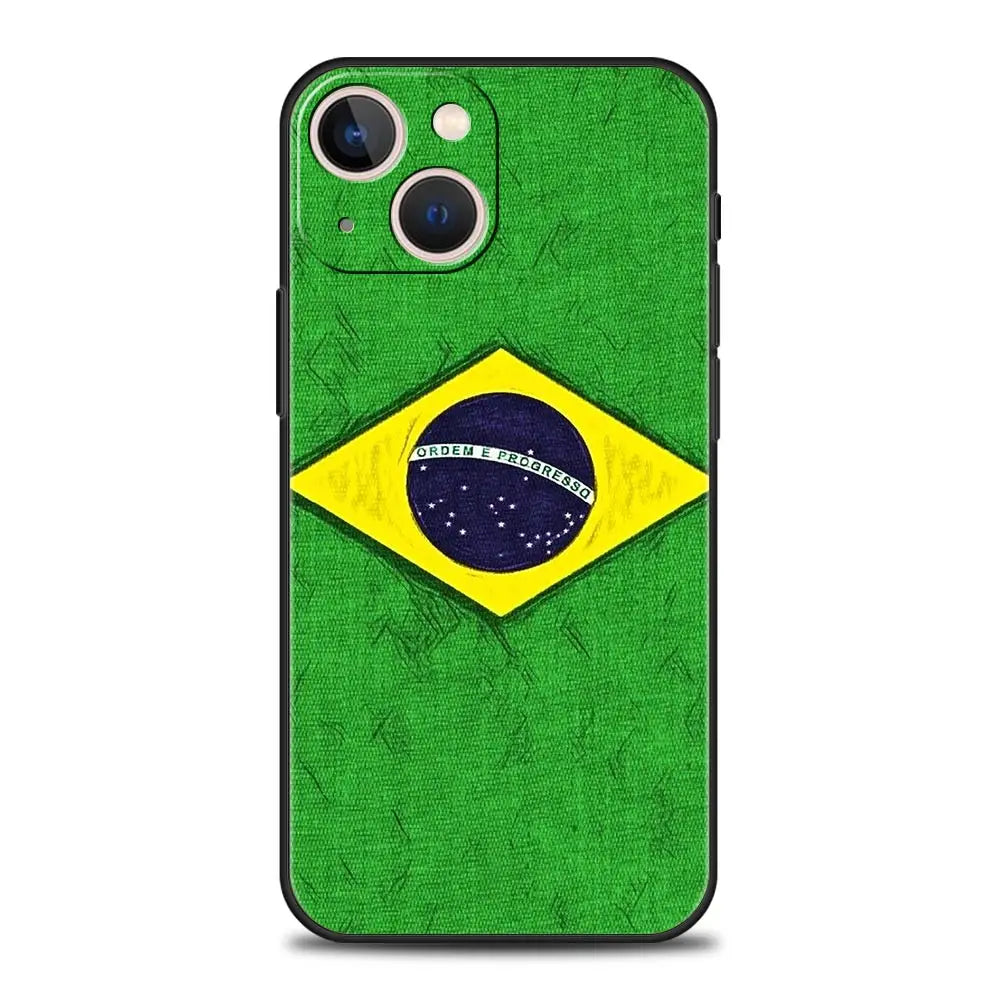 Phone Case Bandeira do Brasil – iPhone 7 ao 17