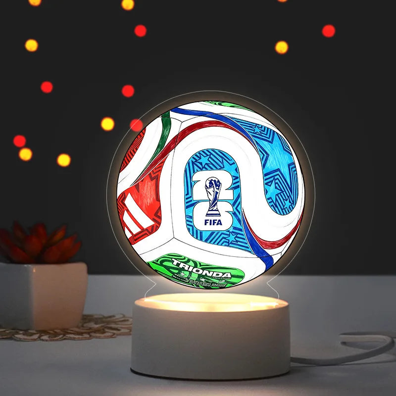 Luminária LED  FIFA 2026 – Decoração Futebol