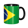 Caneca Cerâmica Bandeira do Brasil Personalizada