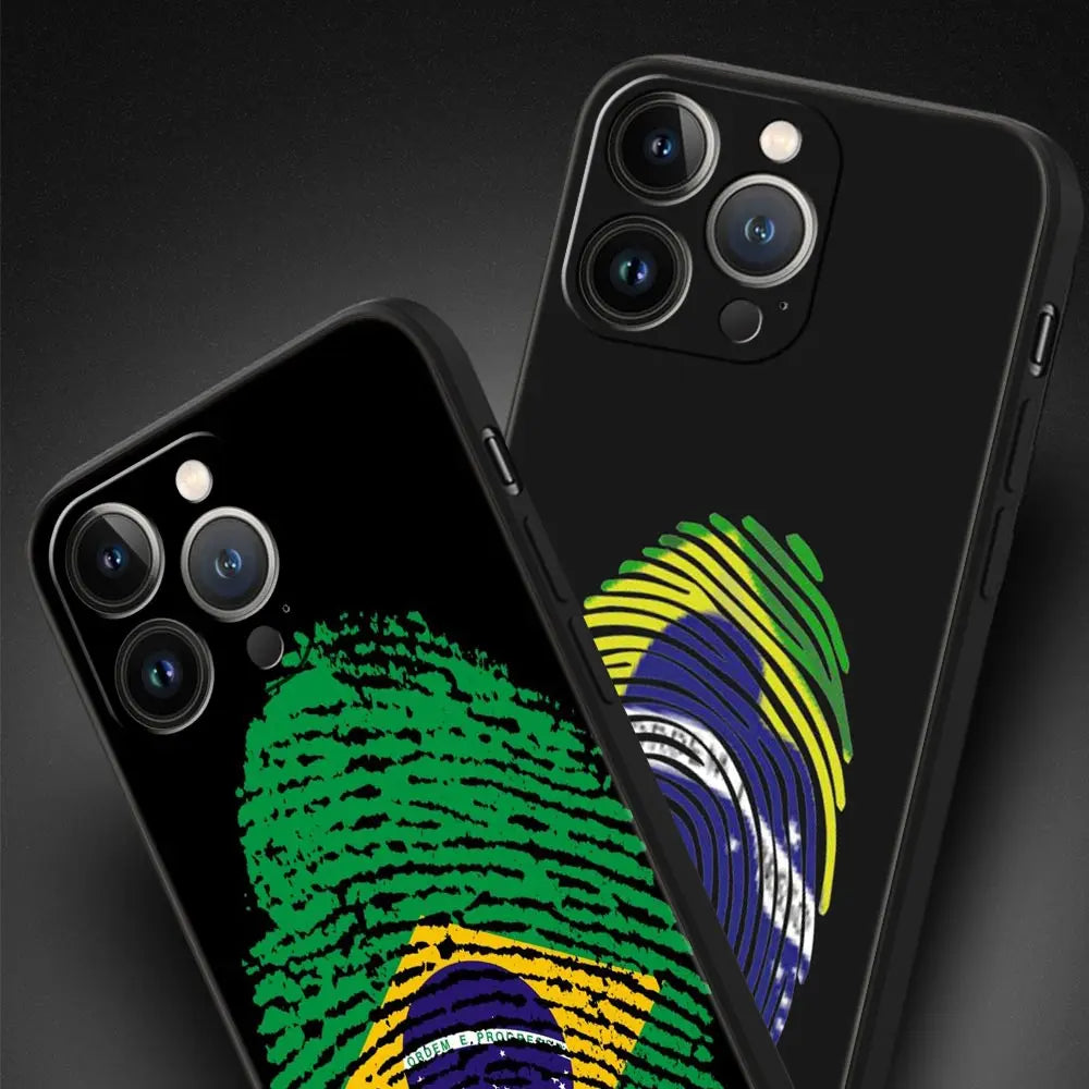 Phone Case Bandeira do Brasil – iPhone 7 ao 17