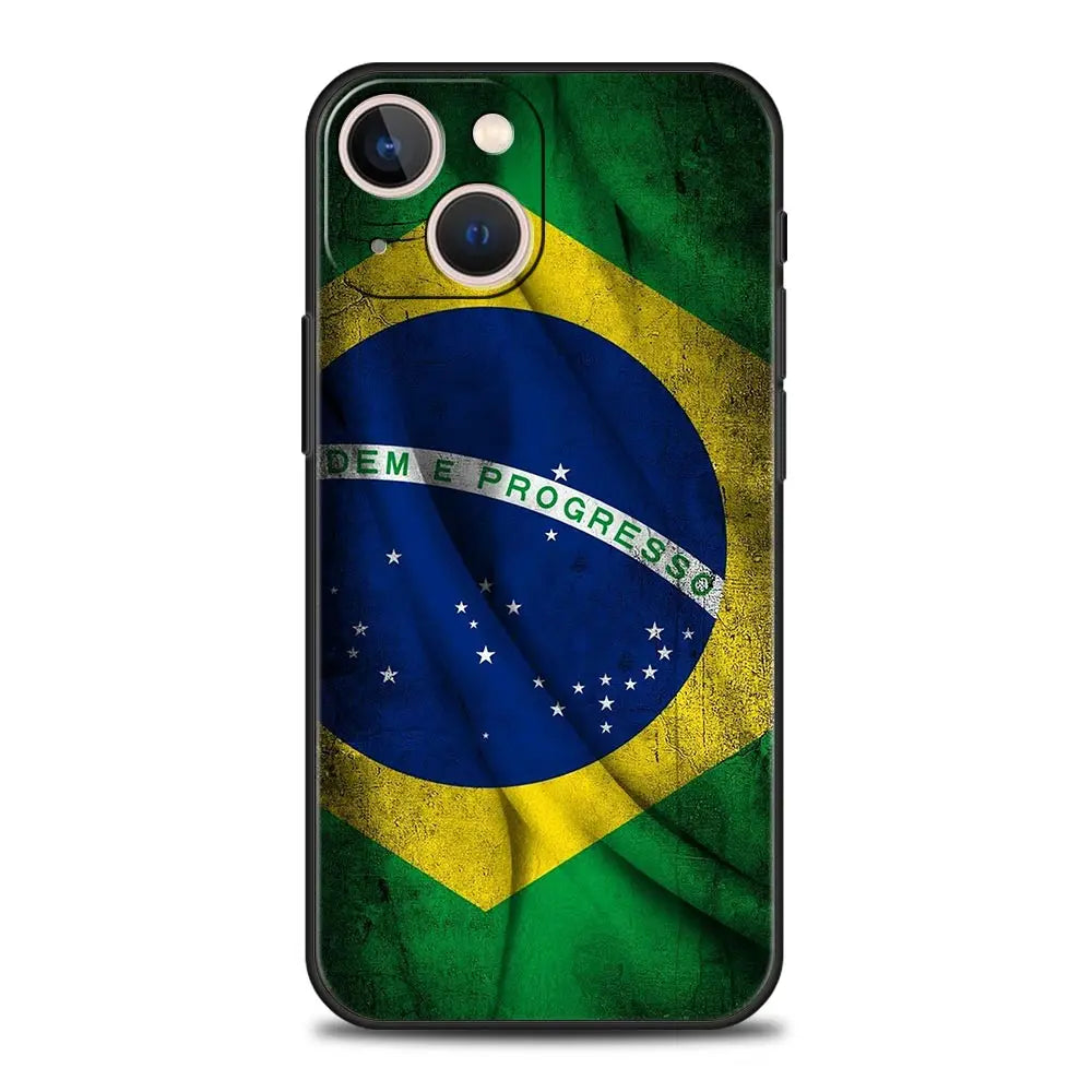 Phone Case Bandeira do Brasil – iPhone 7 ao 17