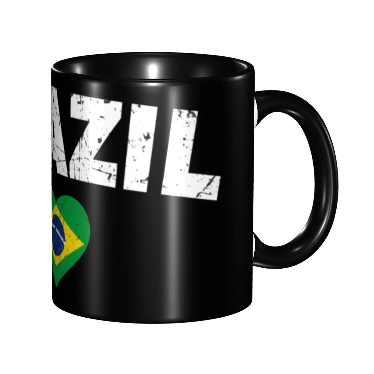 Caneca Cerâmica Bandeira do Brasil Personalizada