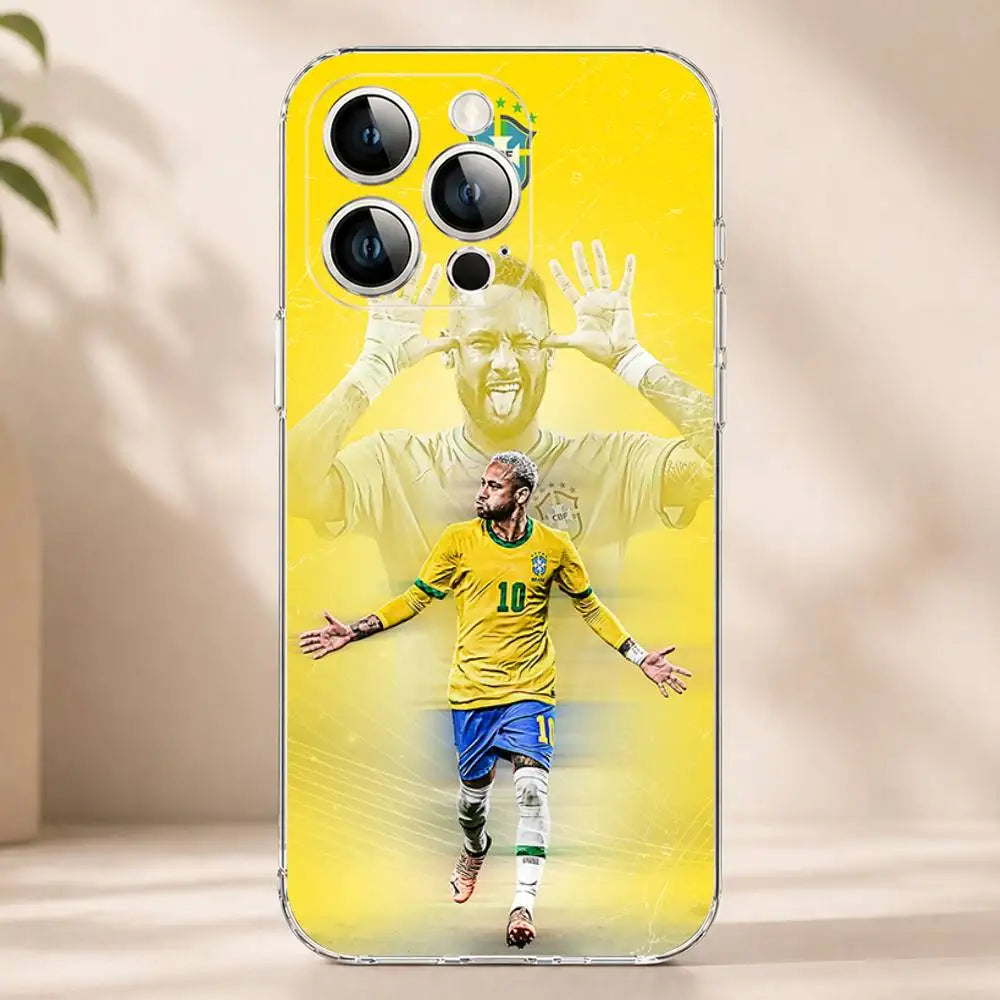 Capa Transparente Seleção Brasil – iPhone 11 ao 17