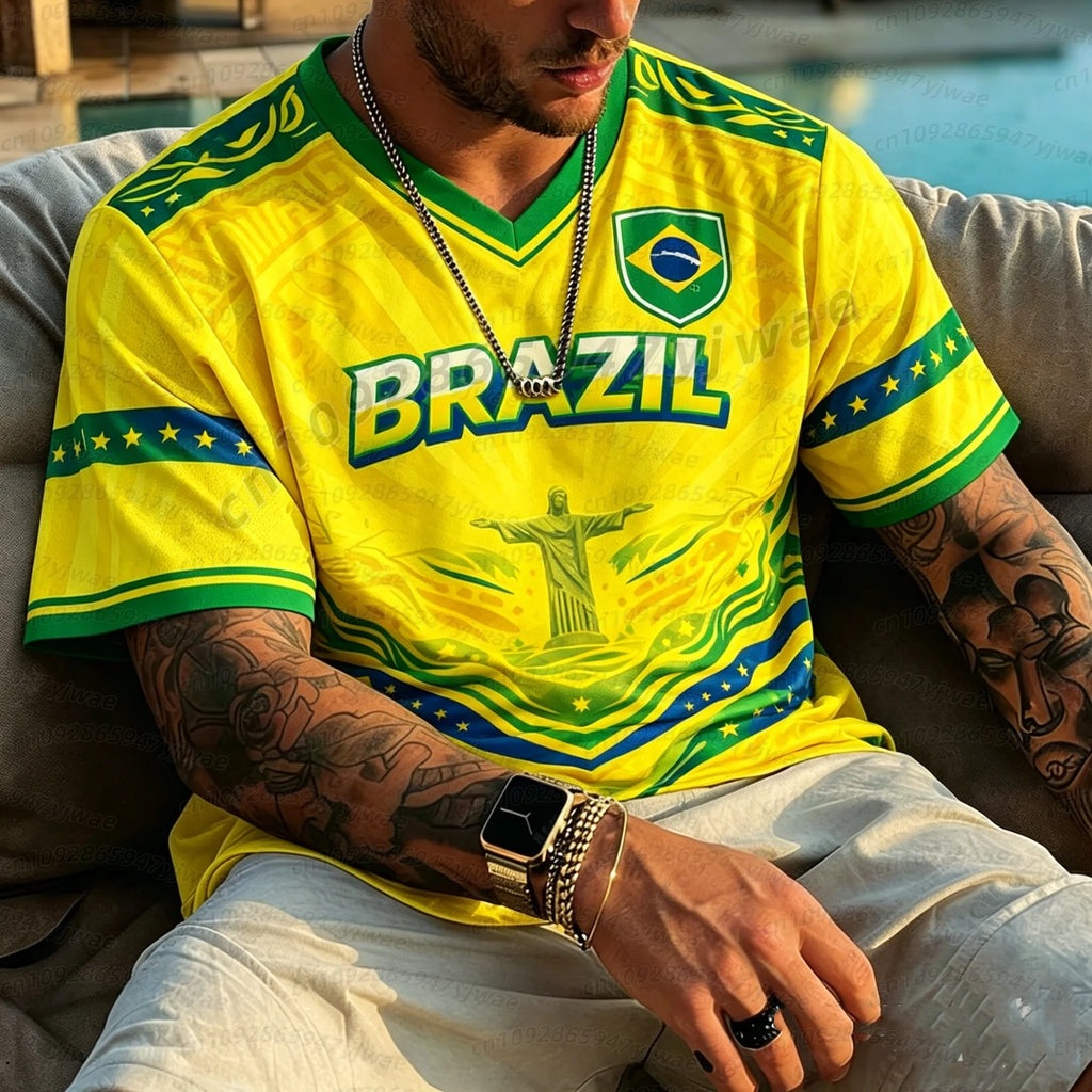 Camiseta Bandeira do Brasil 2026 – Masculina e Feminina