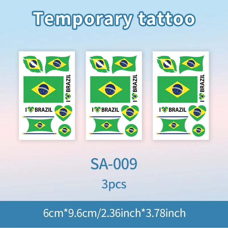 Tatuagem Temporária Bandeira do Brasil – À Prova d’água