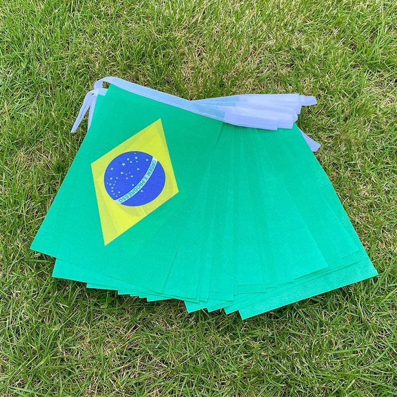 Kit 20 Bandeirinhas do Brasil – Decoração para Festas