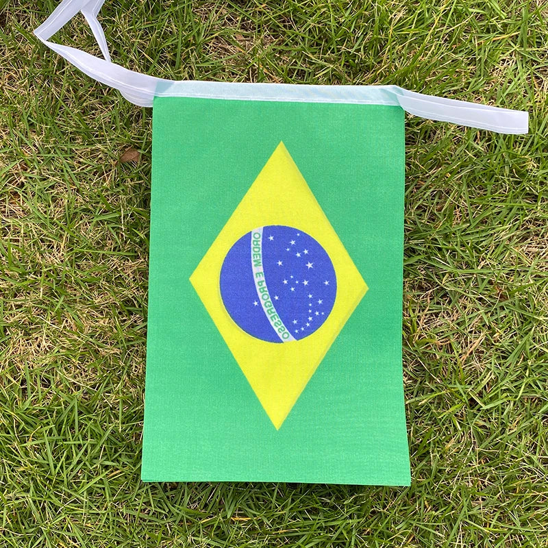 Kit 20 Bandeirinhas do Brasil – Decoração para Festas