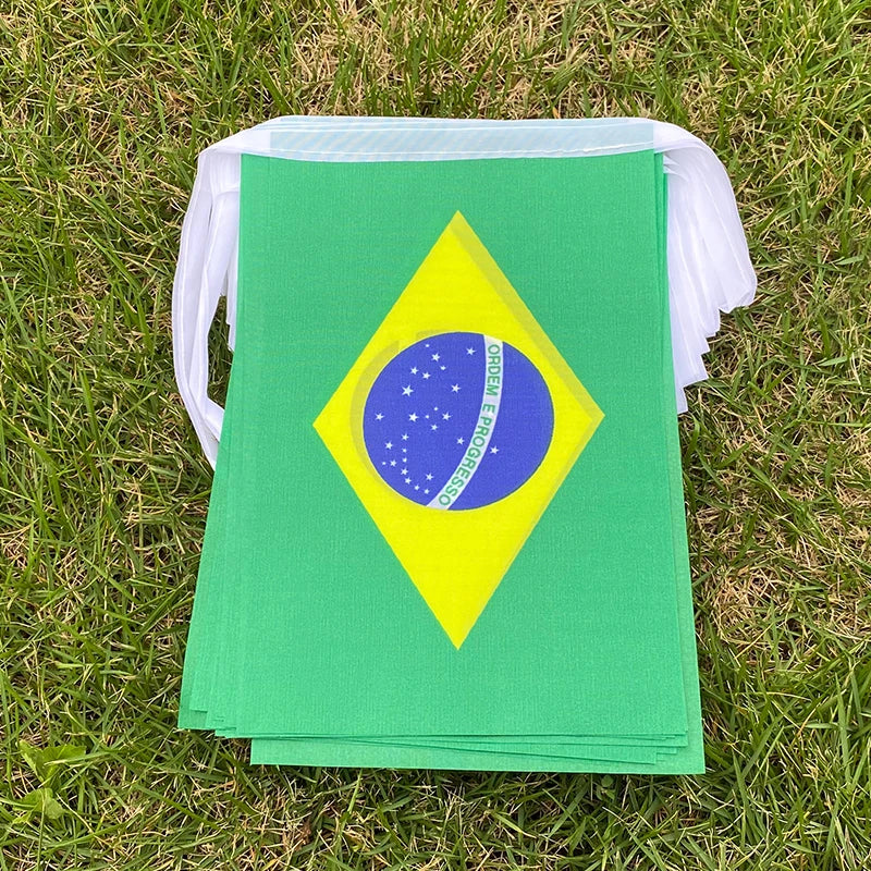 Kit 20 Bandeirinhas do Brasil – Decoração para Festas
