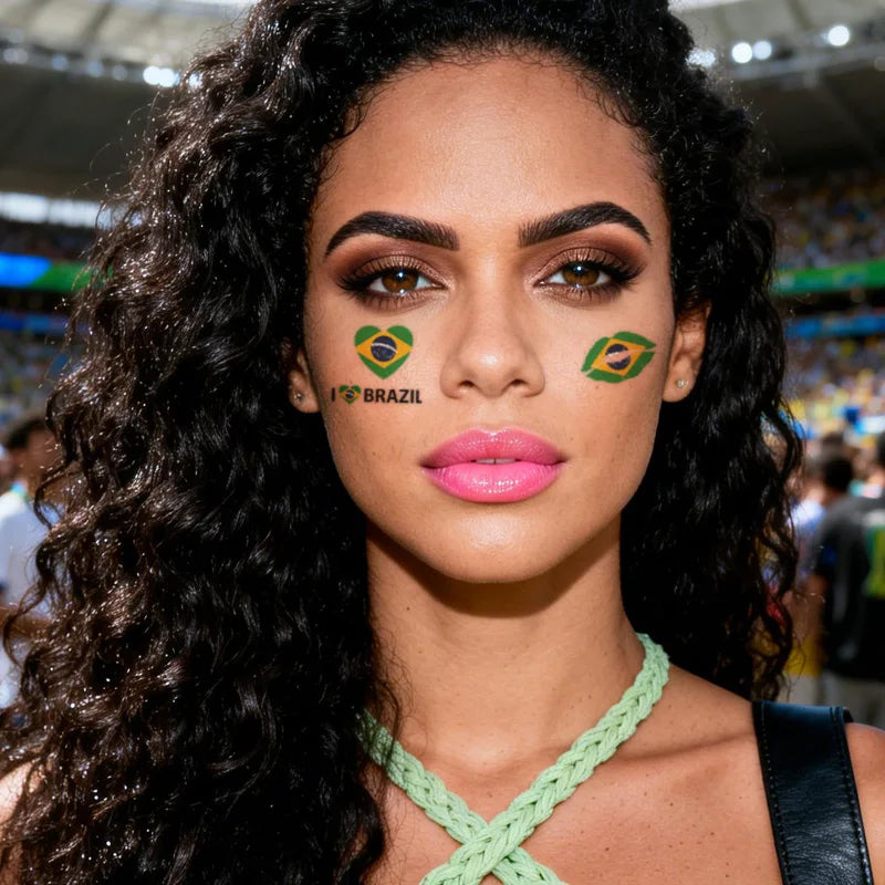 Tatuagem Temporária Bandeira do Brasil – À Prova d’água