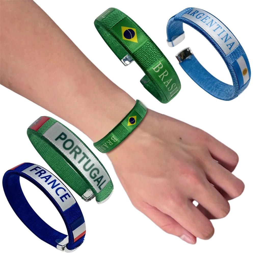 Pulseira Bandeira Brasil / Argentina – 65mm