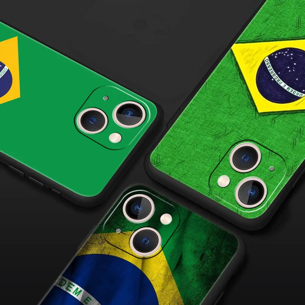 Phone Case Bandeira do Brasil – iPhone 7 ao 17