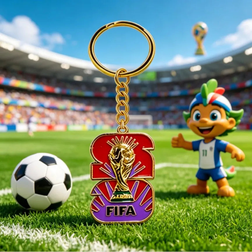 Chaveiro Esmalte FIFA World Cup 2026 – Souvenir Futebol
