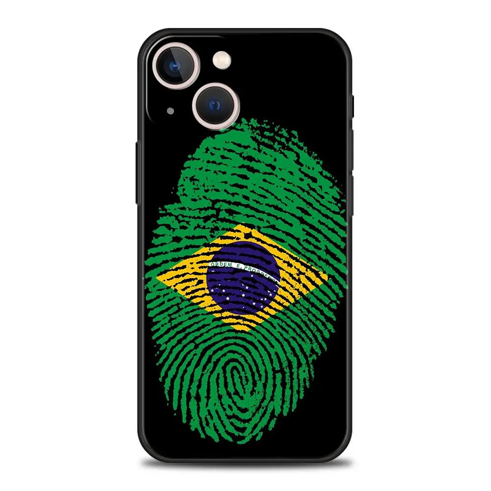 Phone Case Bandeira do Brasil – iPhone 7 ao 17