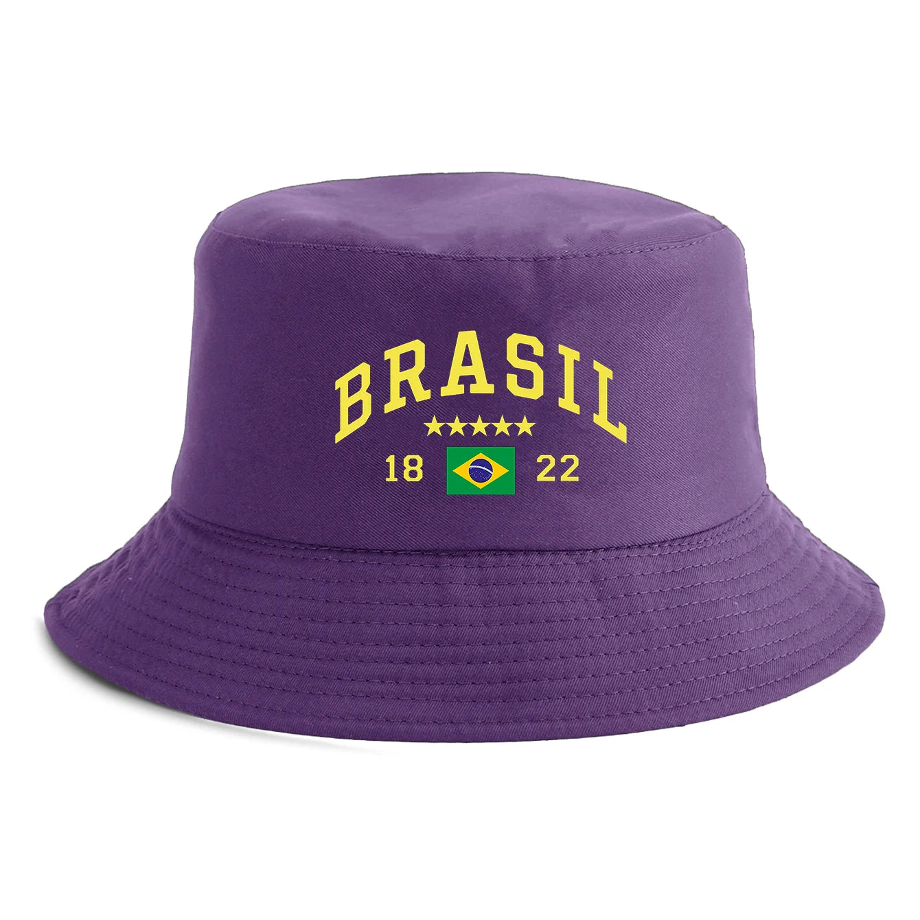 Chapéu Bucket Hat Reversível Bandeira do Brasil