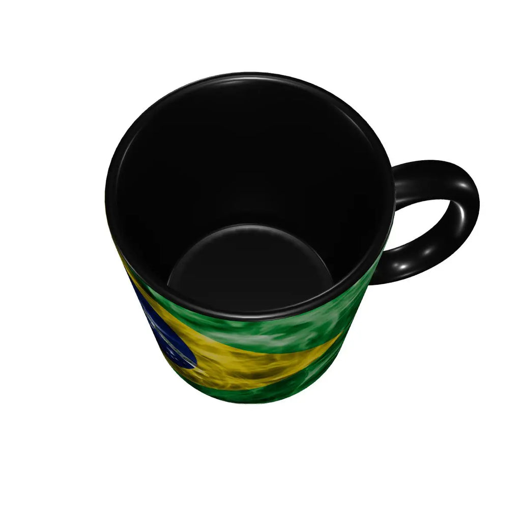 Caneca Cerâmica Bandeira do Brasil Personalizada