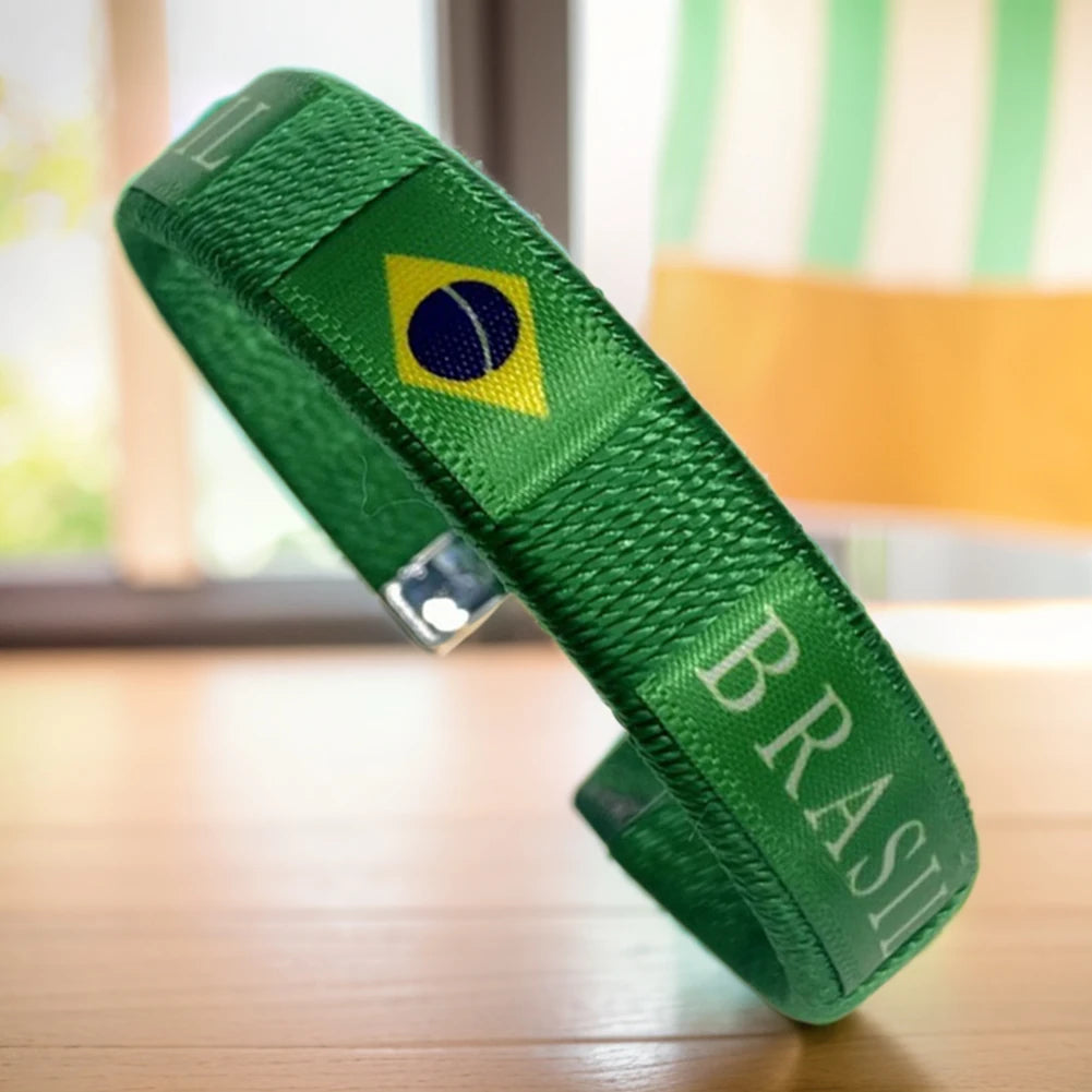 Pulseira Bandeira Brasil / Argentina – 65mm