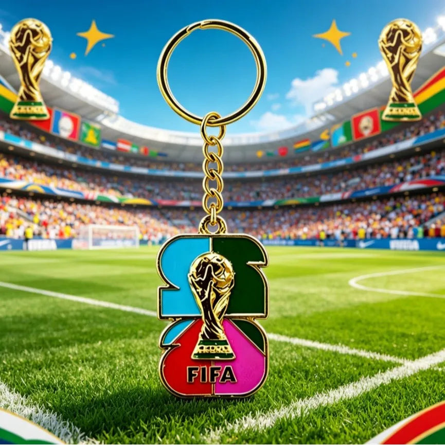 Chaveiro Esmalte FIFA World Cup 2026 – Souvenir Futebol
