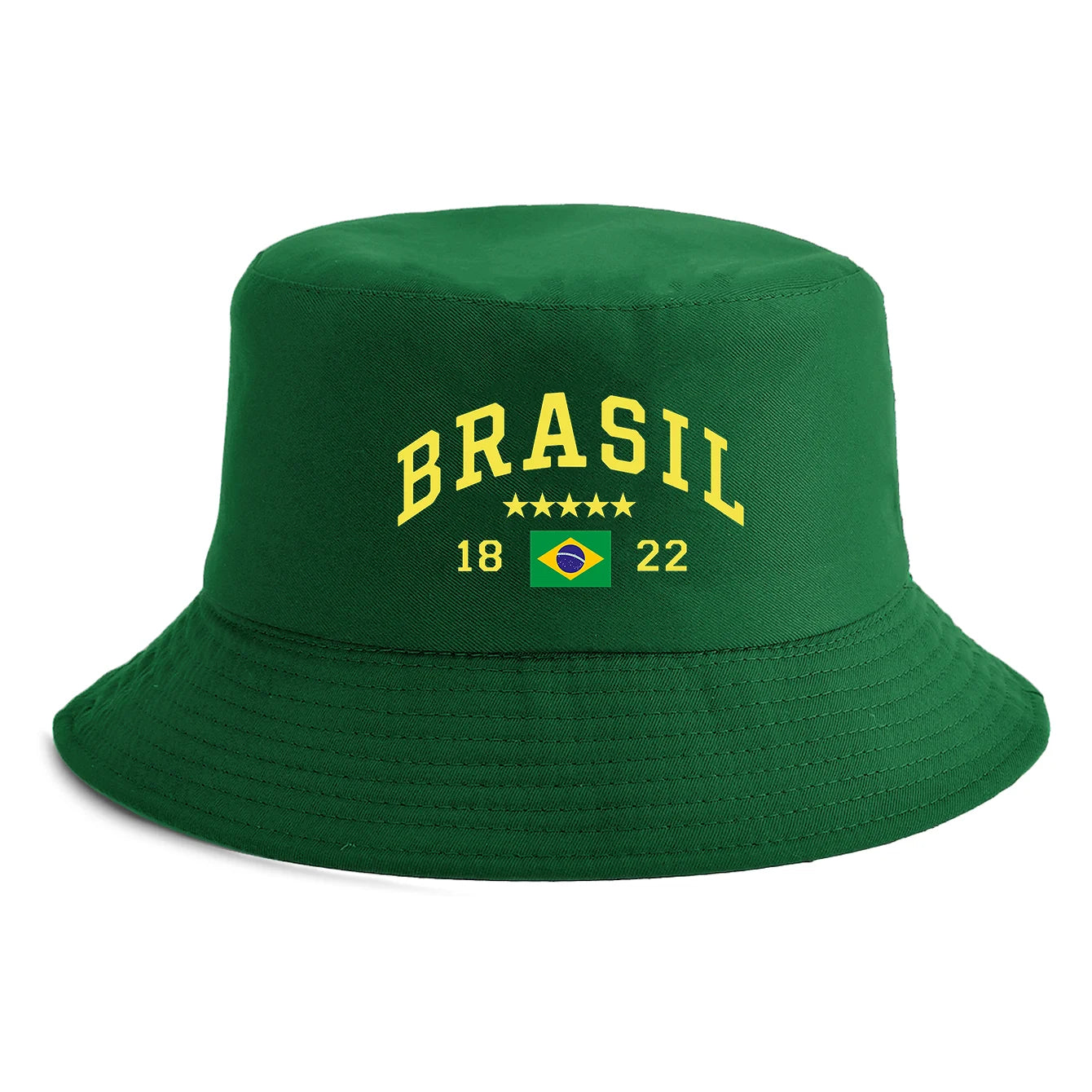 Chapéu Bucket Hat Reversível Bandeira do Brasil