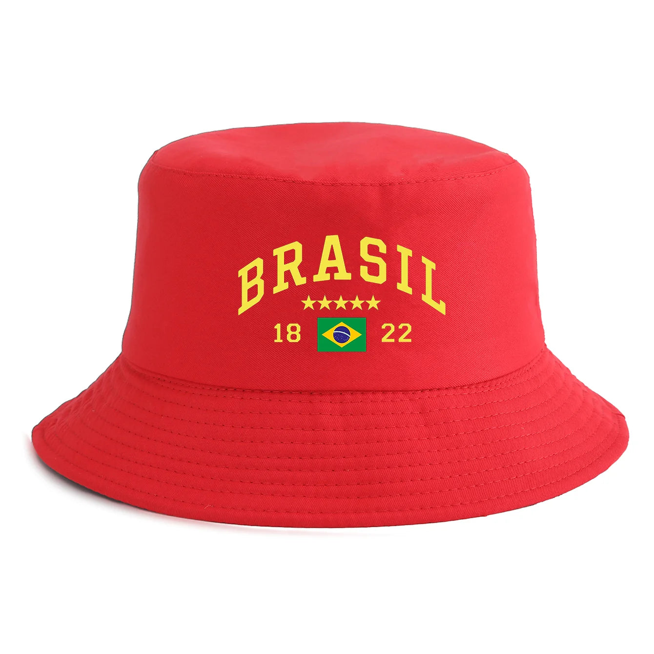 Chapéu Bucket Hat Reversível Bandeira do Brasil