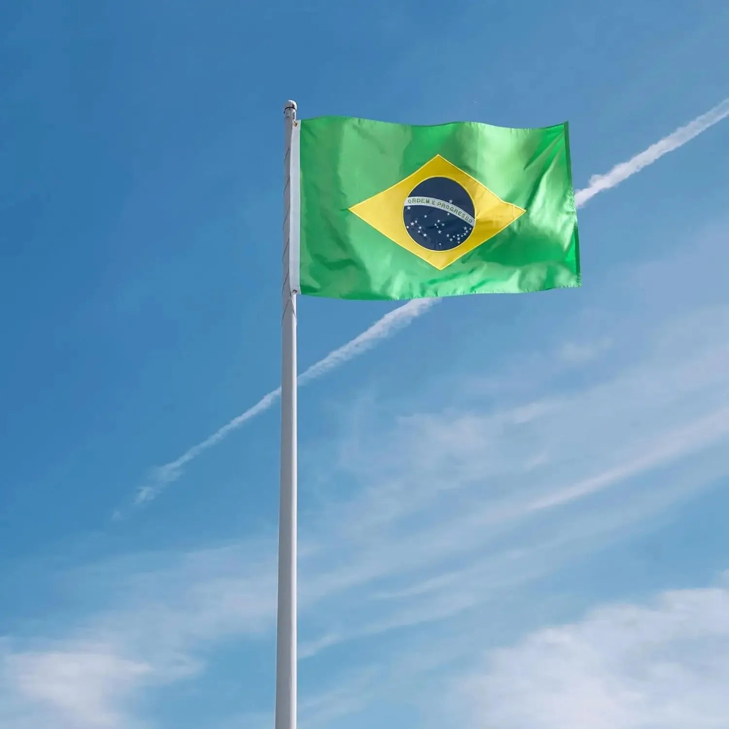 Bandeira do Brasil 3x5 Pés – Nylon Bordado Premium à Prova d'Água